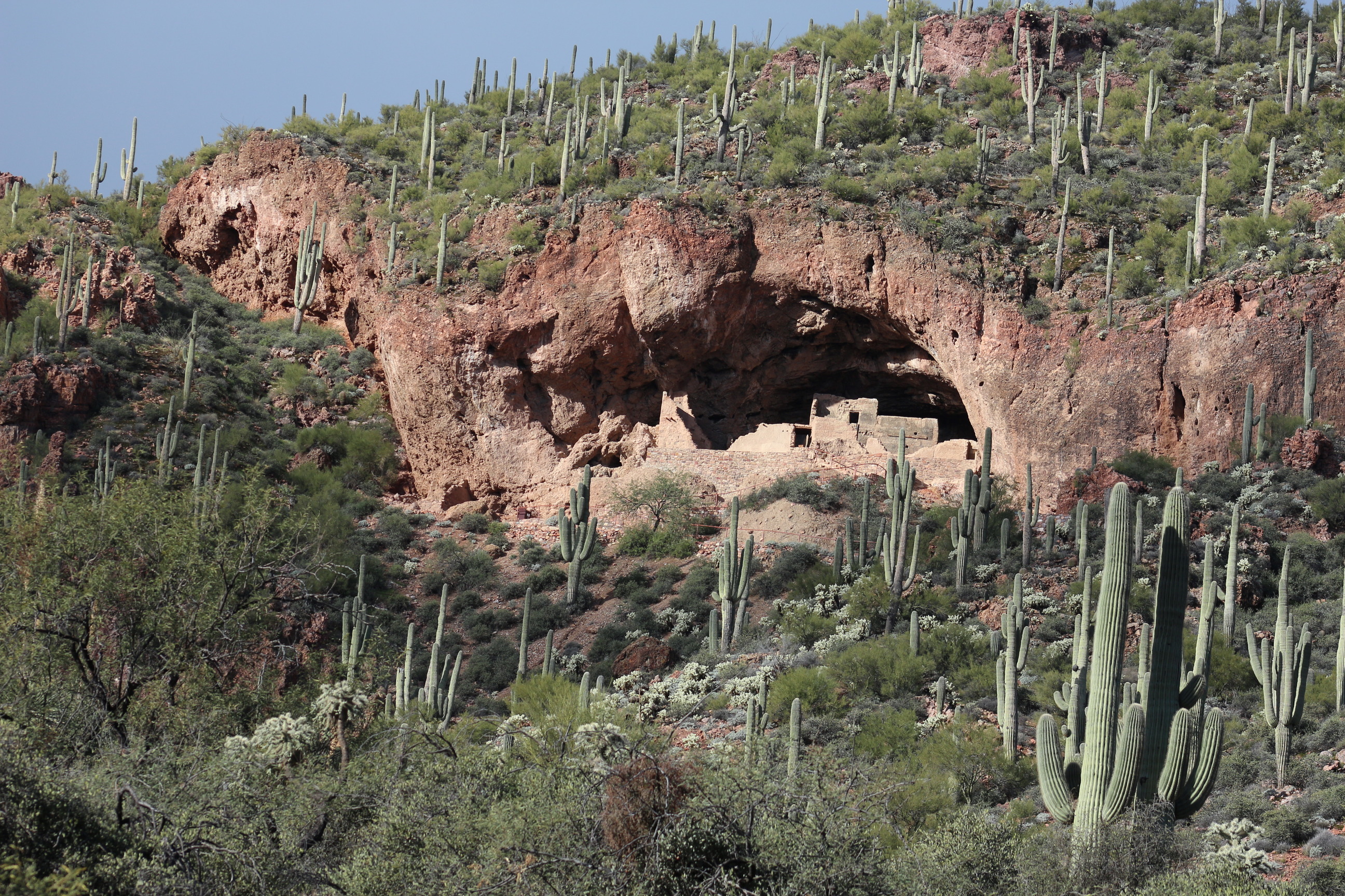 View of the Lower Cliff Dwelling from a distance 