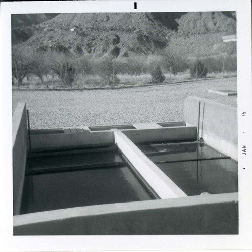 The sewer treatment plant.