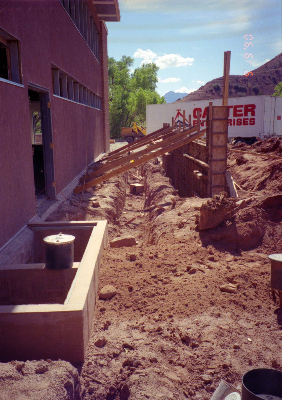 Construction of headquarters addition.