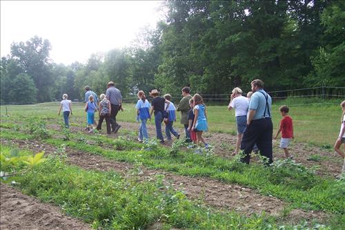 CVEEC Junior Ranger Program, Down & Dirty Farming, Walking in Fields