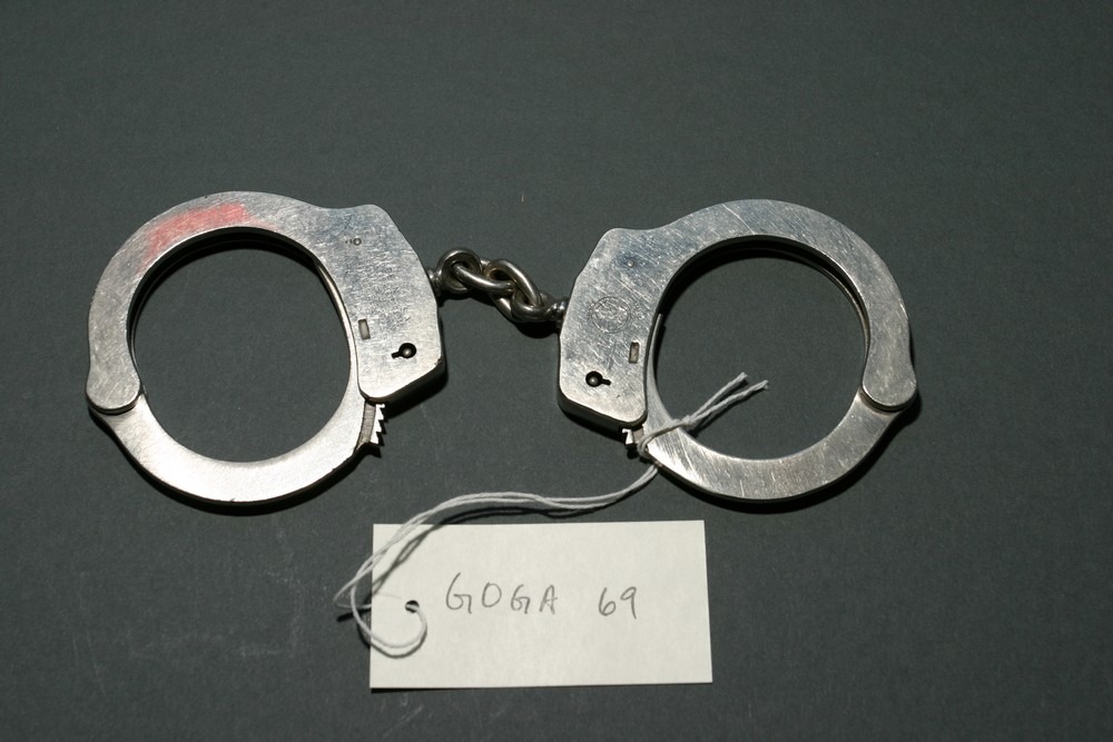 A PAIR OF HANDCUFFS