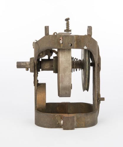 Edison Talking Doll cylinder on prototype mechanism - view 1