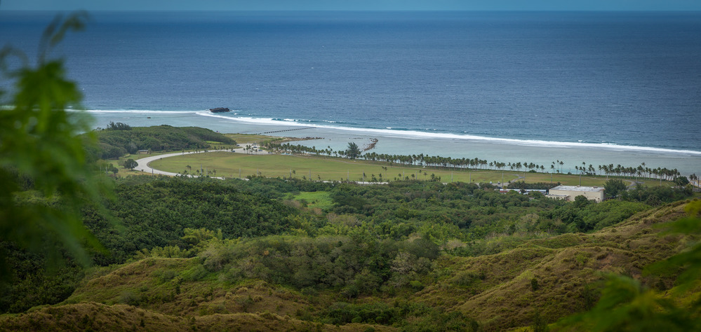 Pictures looking down to Asan Beach from the Asan Bay Overlook.