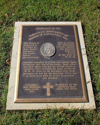 Plaques Located  In Front of Visitor's Cente