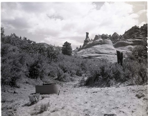 450-gallon water tank on (Kolob) Section 16, T 40 S, R 11 W, SE 1/4 SE 1/4.