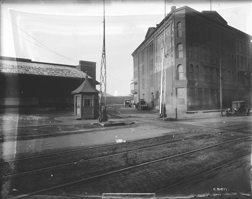 [C5215-CC5219] Scranton, PA--Diamond Branch crossing--Lackawanna Avenue--Trolley line