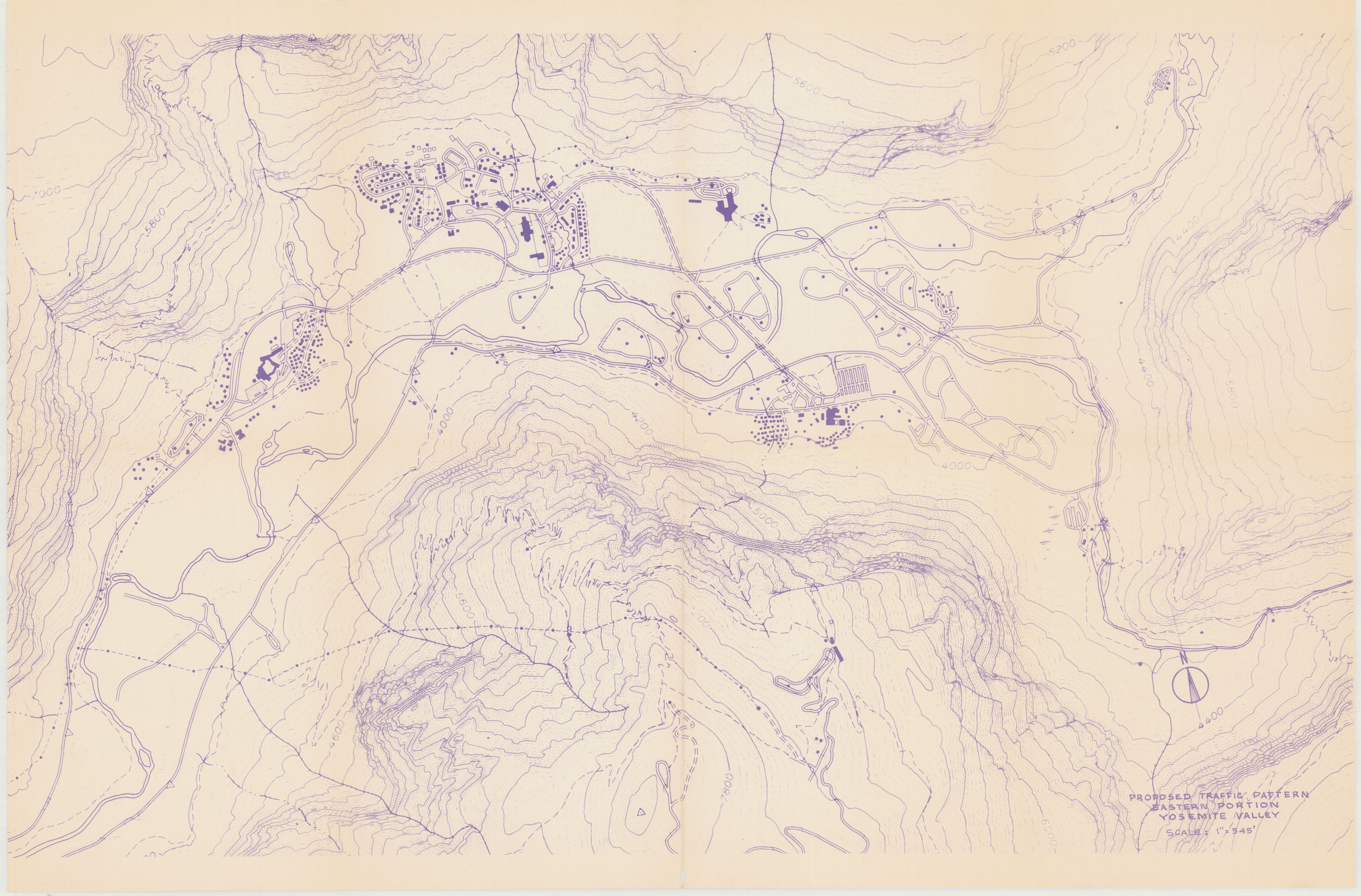 Proposed Traffic Pattern Eastern Portion Yosemite Valley