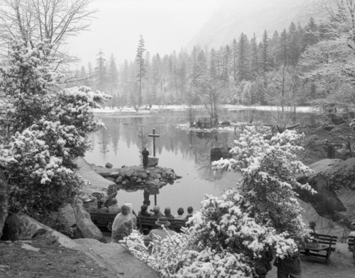 Mirror Lake on Easter Sunday.