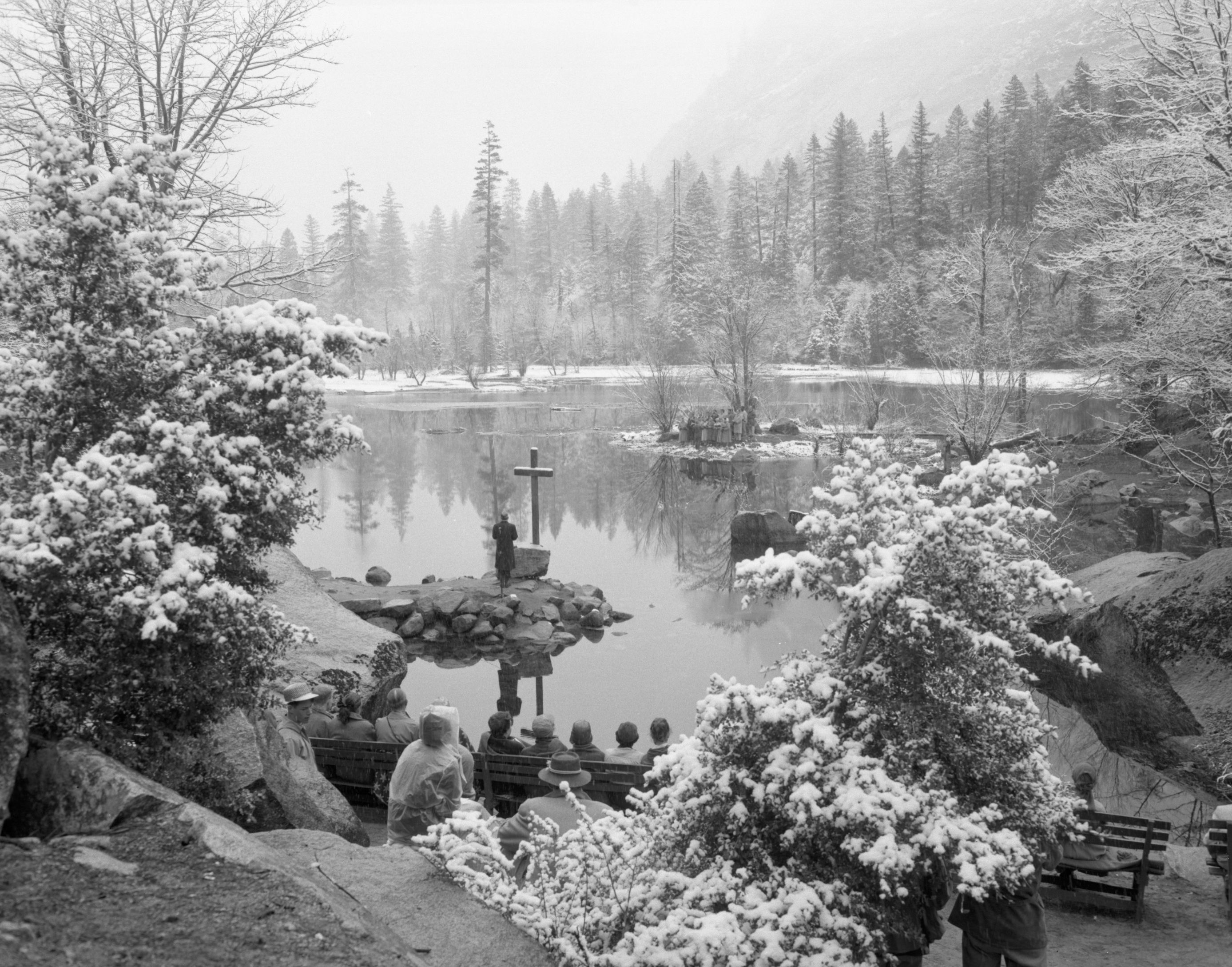 Mirror Lake on Easter Sunday.
