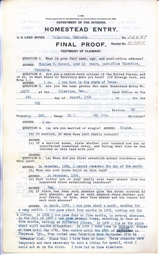 Scanned image of form. See description for text.