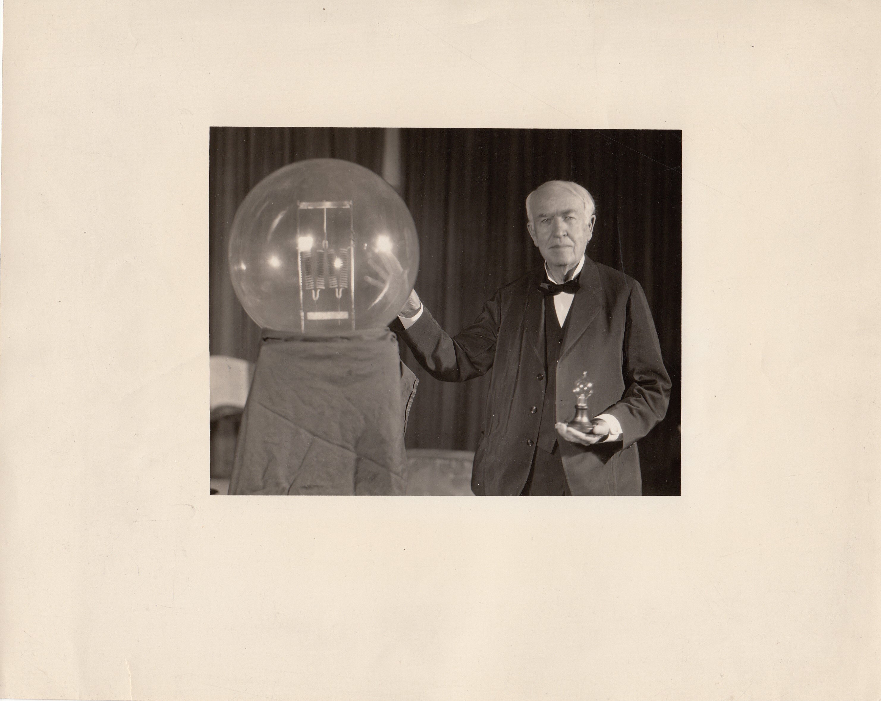 Thomas Edison at the Light's Golden Jubilee banquet at the Y.M.C.A.