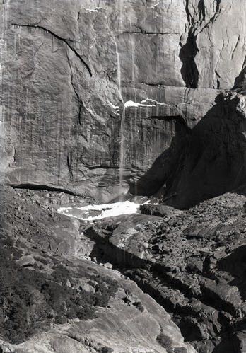 Upper fall showing beginning ice cone.