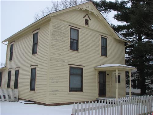 Scrape and Paint Stucture, Repair/Replace Storm Windows and Screens HS-06, Labin Miles House, FY2012