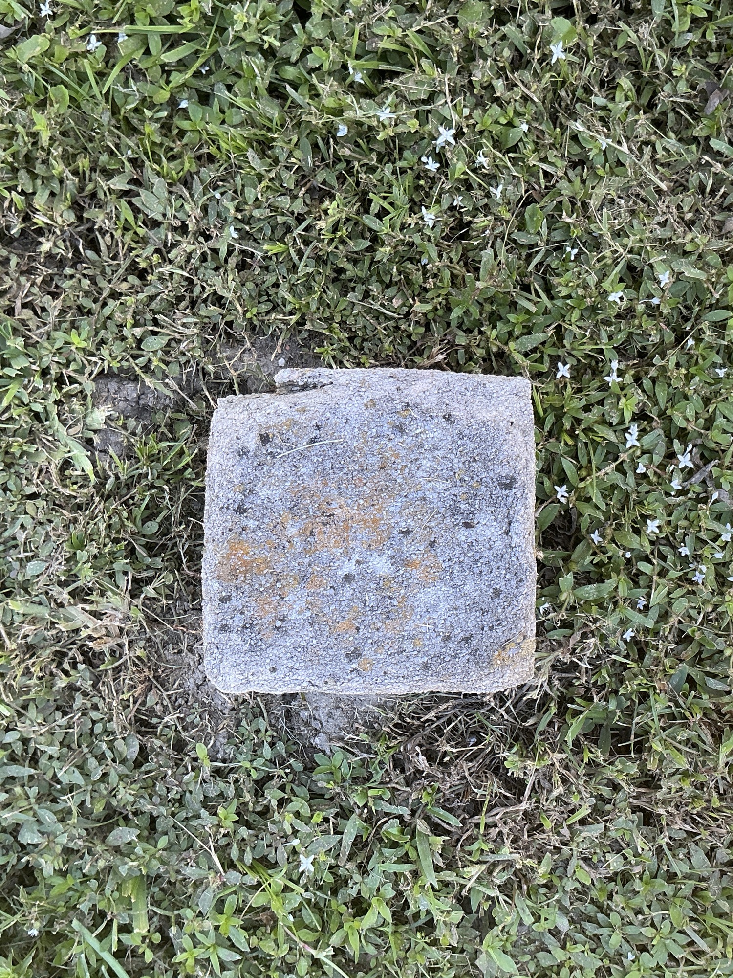 Top of flat marble marker