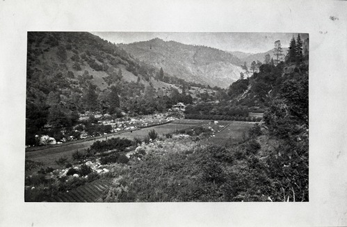 Hennesey farm in El Portal. Note house, orchard & vegetable gardens in YM-5680.