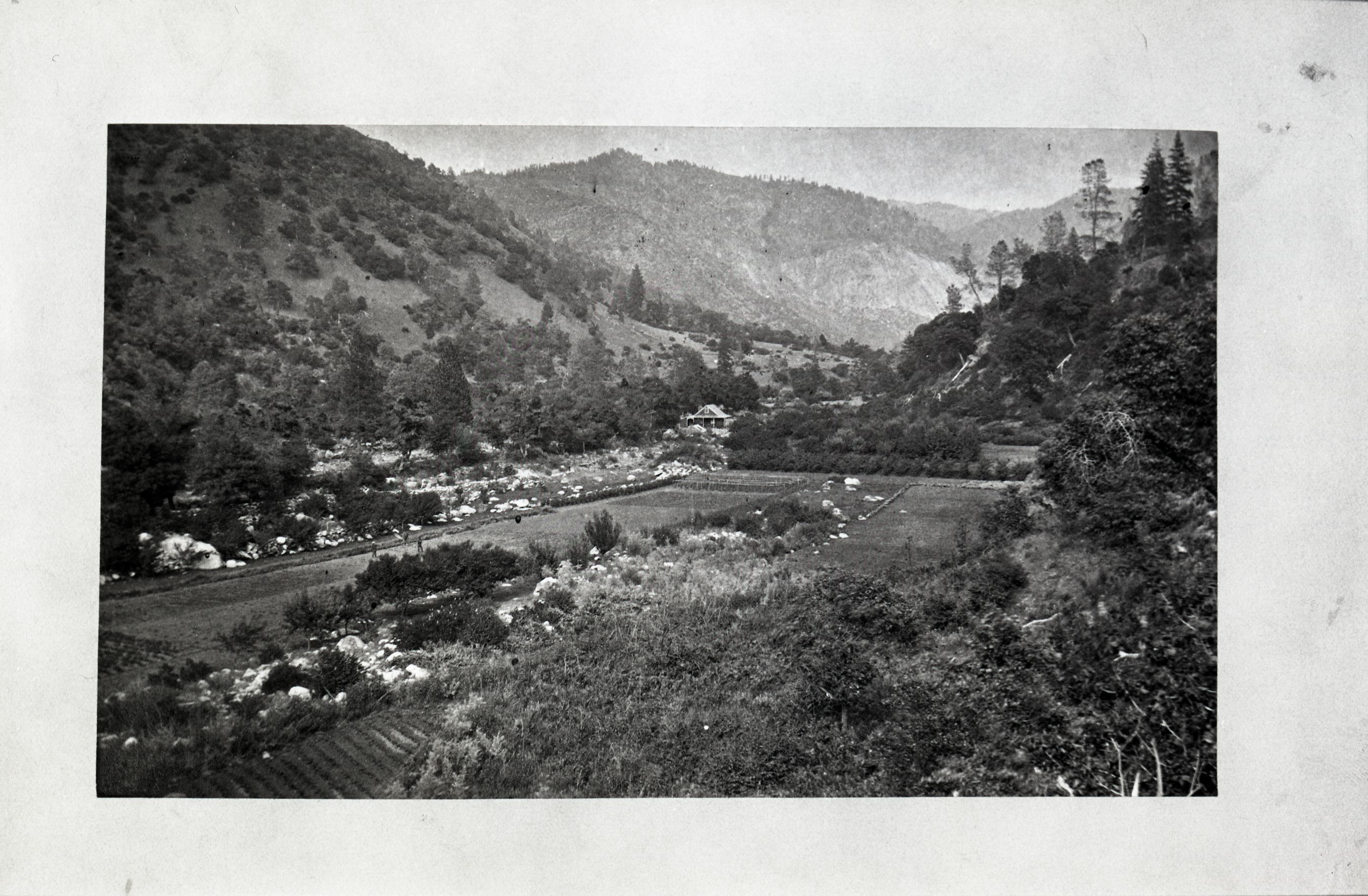 Hennesey farm in El Portal. Note house, orchard & vegetable gardens in YM-5680.