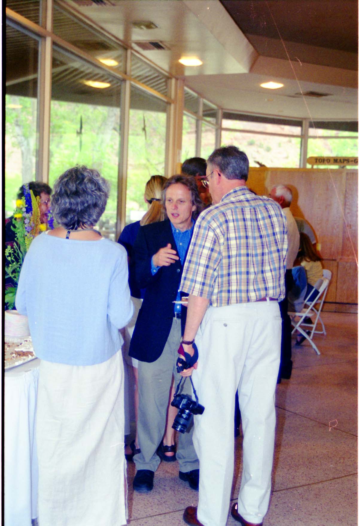 Color Photos of the opening celebration for the new visitor center - Same day as the official shuttle launch.