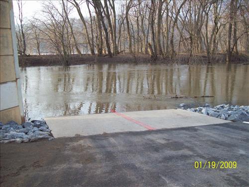 Timber Guardrail Installation at Brunswick Boatramp in January 2010