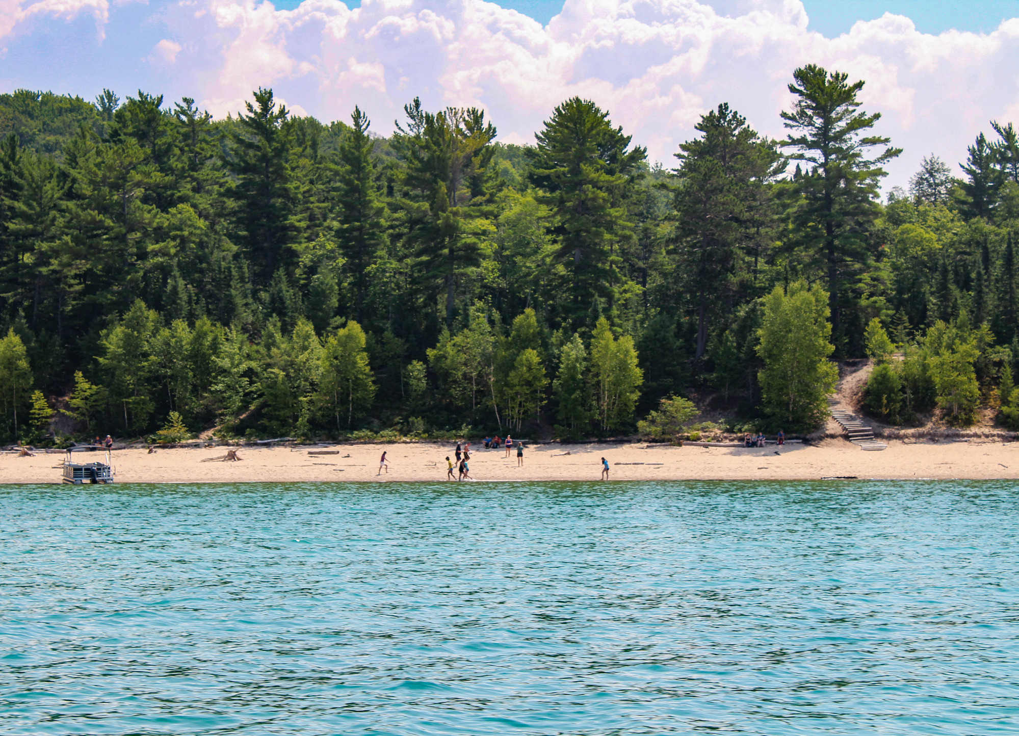 People walking on a beach