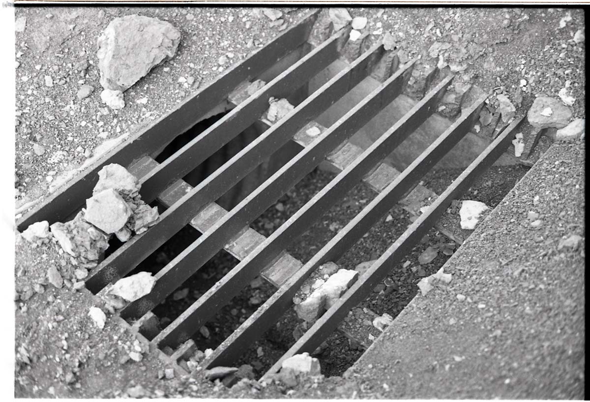 BW photos of rock slides in Kolob Canyons - 35mm.
