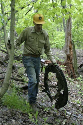 RiverDay trash clean up CVTC volunteers