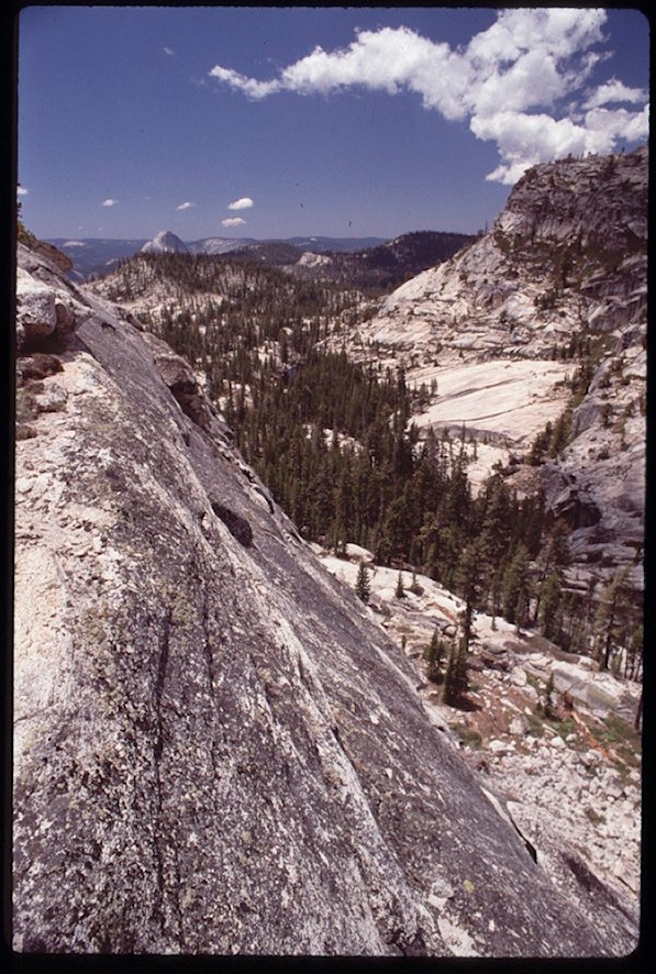 Half Dome from Washburn Point, storm