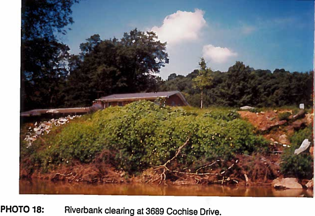 Cobb Co. 3689 Cochise Drive riverbank clearing