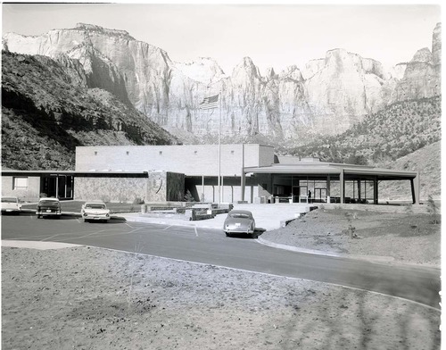 Mission 66 Visitor Center and Museum - east elevation.