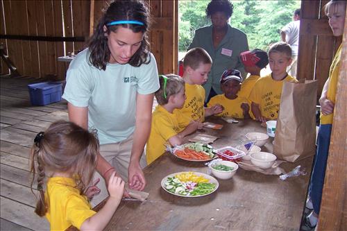 CVEEC Junior Ranger Program, Little Sprouts, Tasting Vegetables