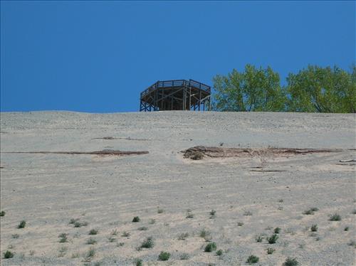SLBE Pierce Stocking Scenic Drive - #9 Lake Michigan Overlook Platform from the Beach