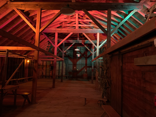 Lighting in McHugh barn
