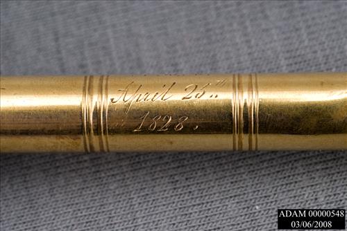 Gold Pencil with Chased Setting from the Adams National Historical Park Collection