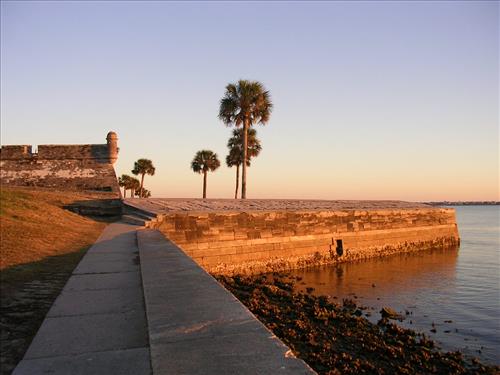 Water battery at Castillo de San Marcos National Monument in January 2008