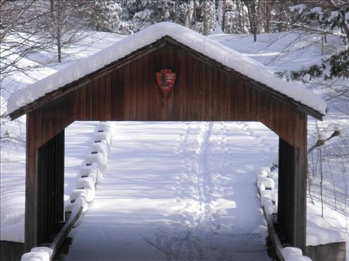 SLBE 7 Pierce Stocking Scenic Drive - Covered Bridge - Winter
