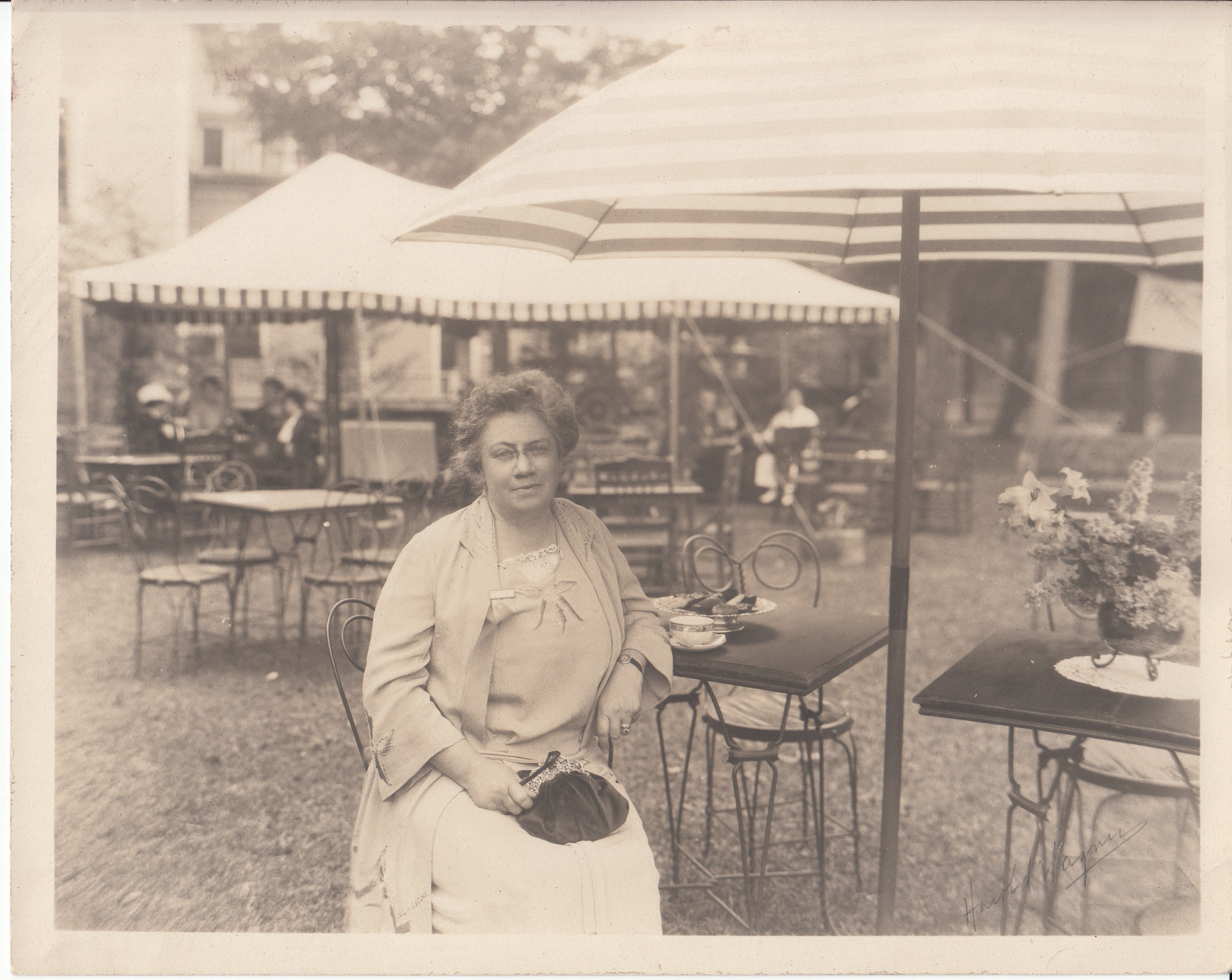 Unidentified woman [possibly at Chautauqua reunion for Lewis Miller?]