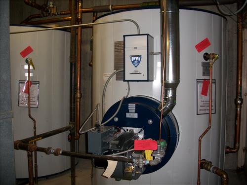 New water 750 Gallon heaters installed at Washington Tennis Center October 2010