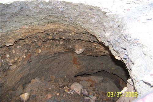 Culvert Collapse on Mawavi Road at Prince William Forest Park in March 2009