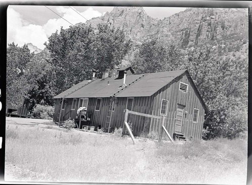Residence Building 33, old Civilian Conservation Corps (CCC) site east of Virgin River.
