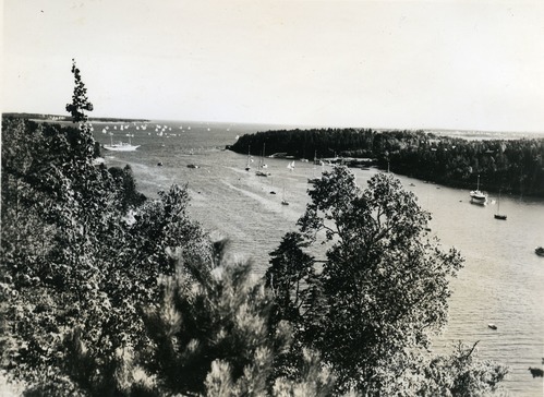 SAILBOATS FROM ASTICOU TERRACES