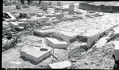 Construction of walks at amphitheater.