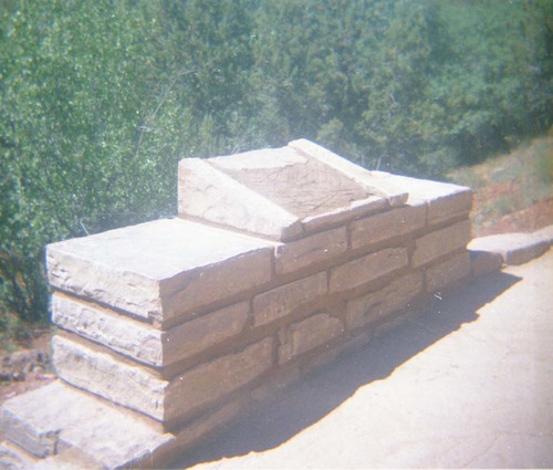 Color photos of trailside exhibits.
