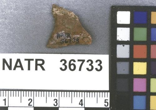 NATR   36733 -- Late Woodland / Miss Triangular Cluster projectile point