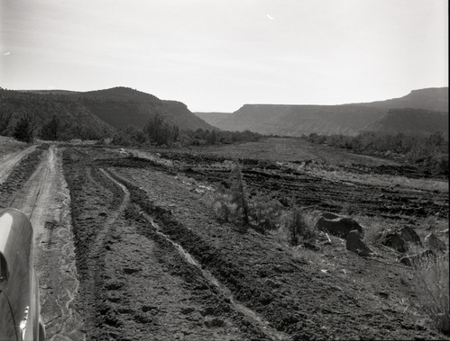 Airstrip above Virgin between Sunset Canyon Ranch and park boundary- built by Branham, owner of ranch.