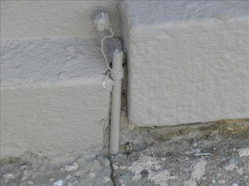 Water damage to Ebenezer Church at Martin Luther King, Jr. National Historical Park in October 2009