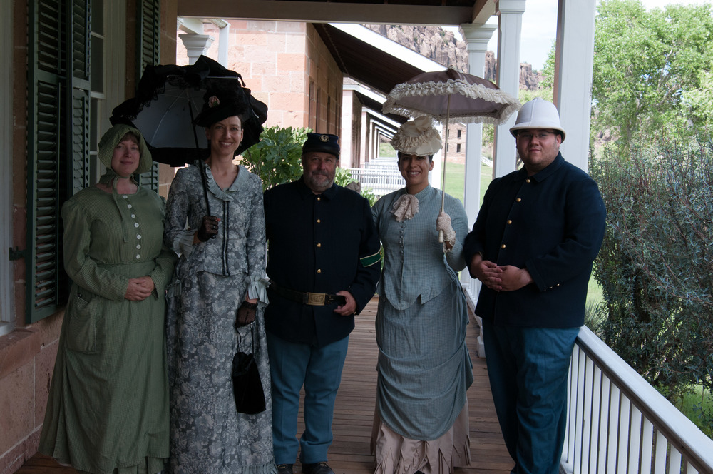 Group Posing after stroll around Parade Ground