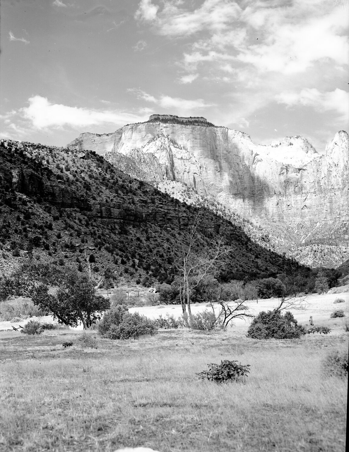 The West Temple during the winter season.