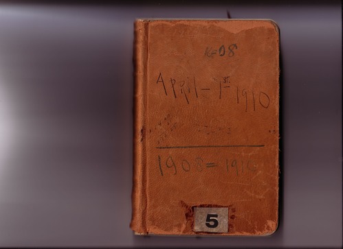 Thomas Edison's New York City Recording Studio Cash Book 05 (of 21), Image 01 (of 88).