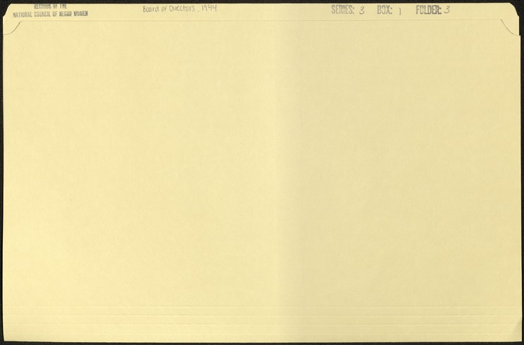 Folder Image: Board of Directors, 1944
