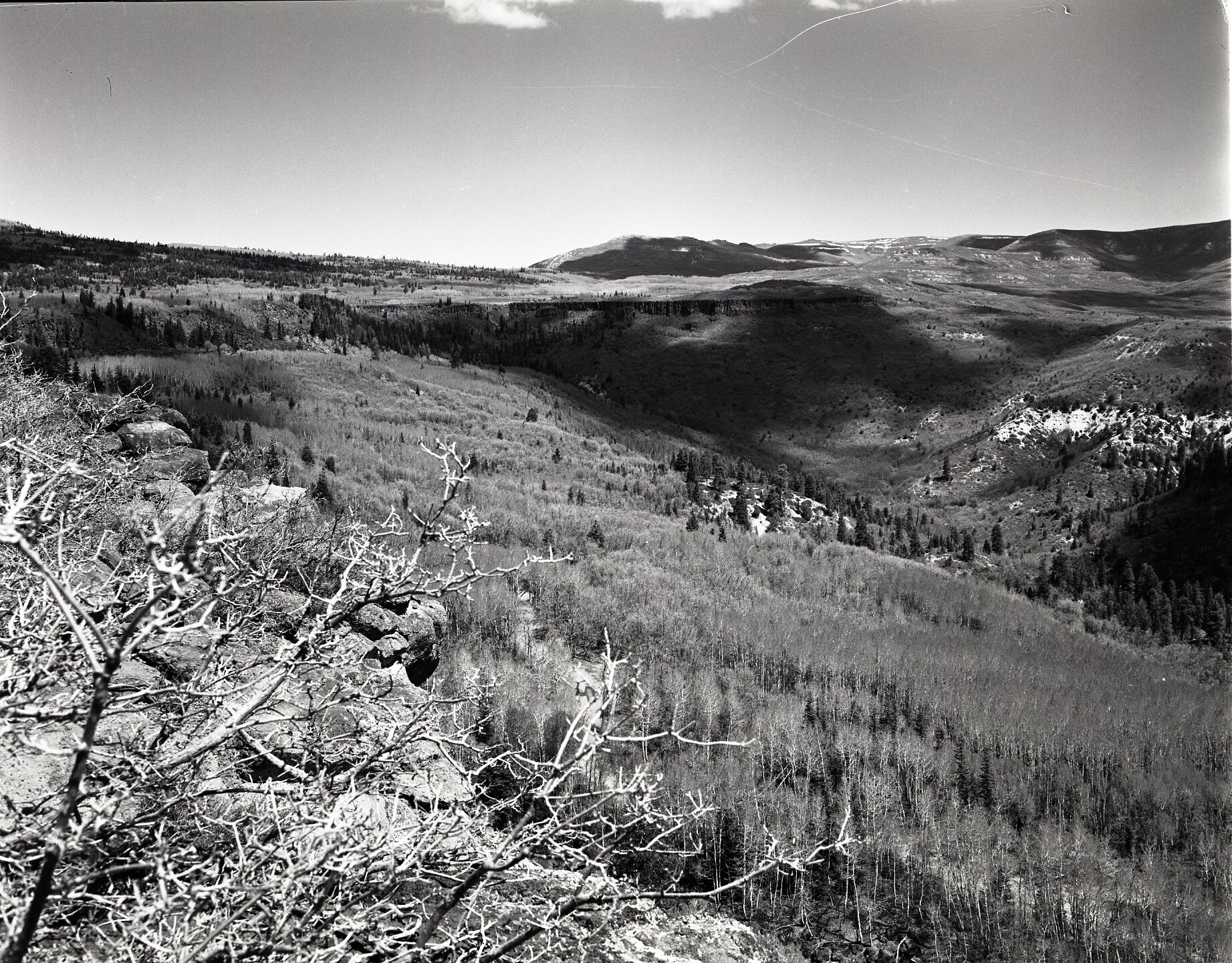 View looking northeast from Lava Point, sections 30 and 31, T 39S, R 10 W for boundary change.