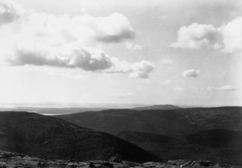 Panorama S.E to N.W. From ; Cadillac Mt., Bar Harbor ; (6 sections) ; Oct 3, 1932